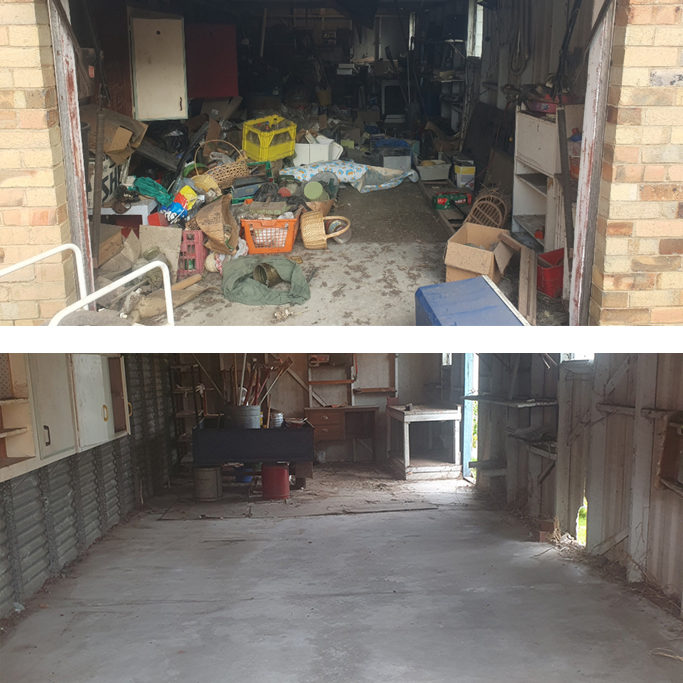 Cleared yard after junk removal in Melbourne