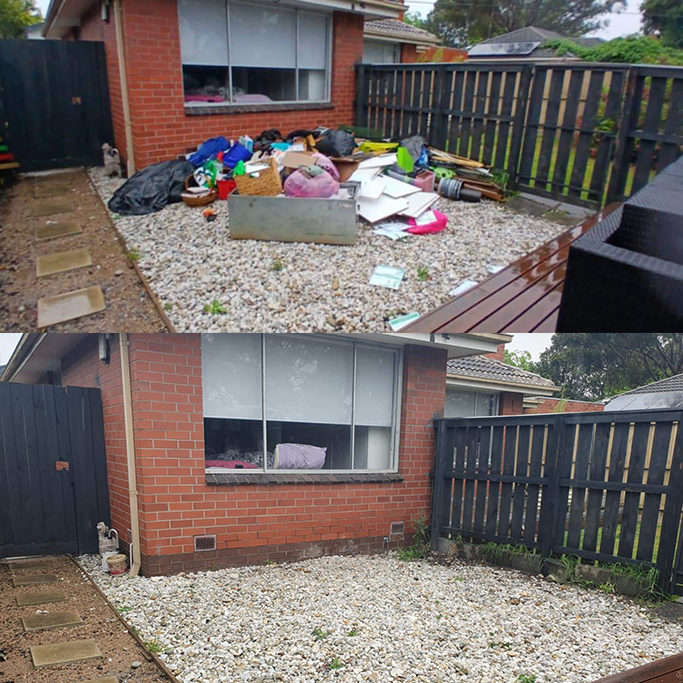 Empty carport after a garage cleanout in Melbourne