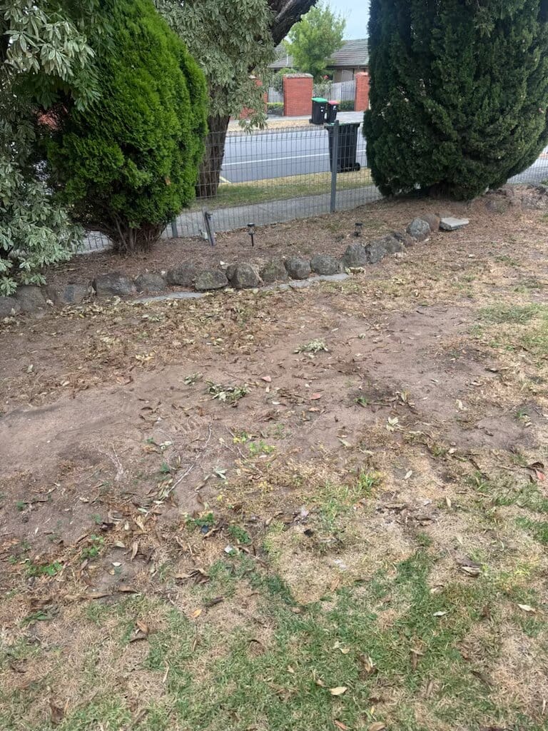 Cleared backyard after household rubbish removal in Melbourne